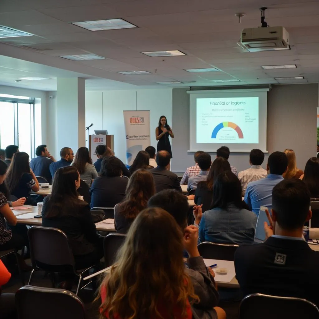 Evento de capacitación financiera organizado en Bogotá