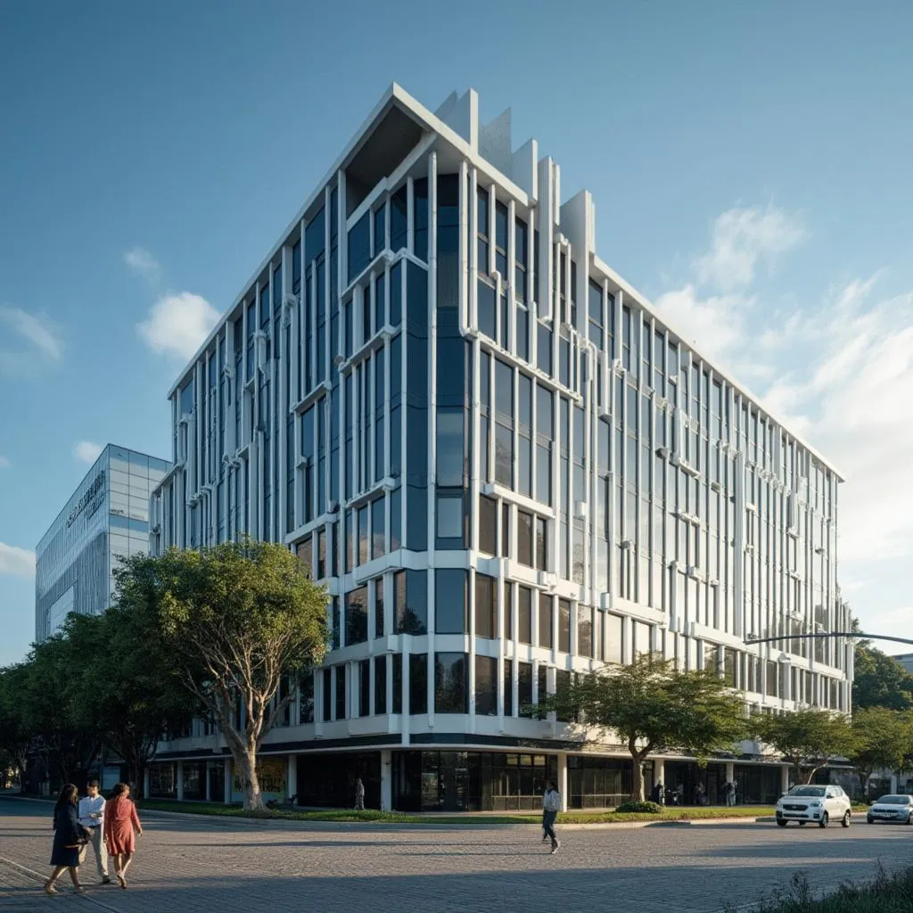 Sede de nuestra consultoría financiera en un edificio moderno en Bogotá