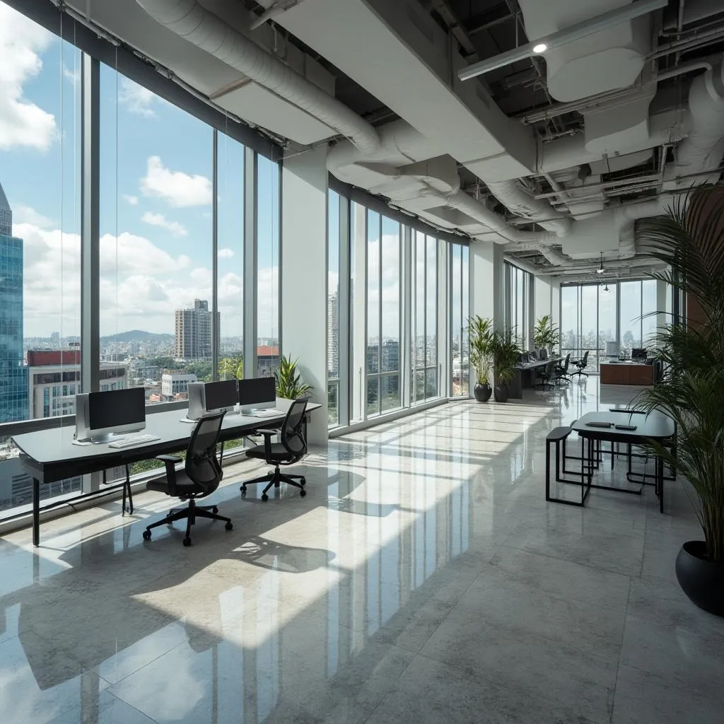 Oficina moderna de consultoría financiera en Bogotá